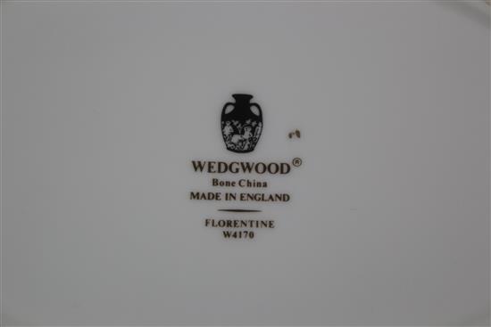 A Wedgwood Florentine one hundred and twenty one piece tea and dinner service, late 20th century,